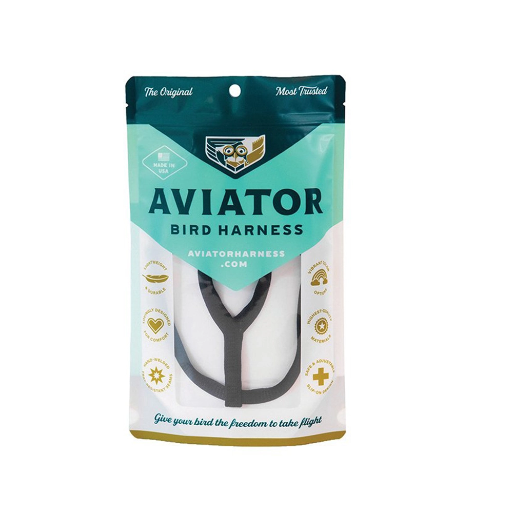 The Aviator Adjustable Safety Harness & Leash For Birds Black Mini 3 The Aviator Adjustable Safety Harness & Leash For Birds Black Mini