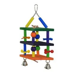 SuperBird Creations SuperBird Dizzy Diamonds Bird Toy For Medium & Large Birds 35.5 X 17.8cm
