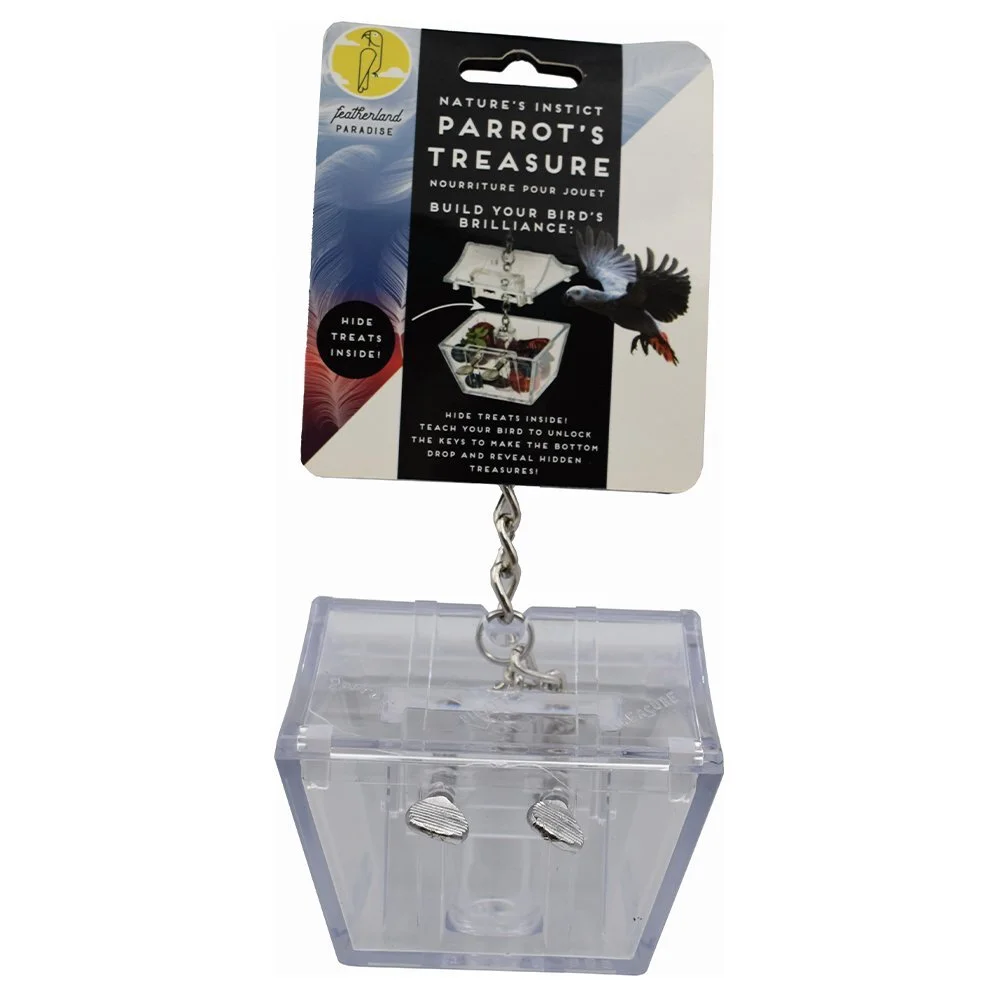 Featherland Paradise Foraging Parrots Treasure Bird Toy 10 X 10 X 17.5cm 3 Featherland Paradise Foraging Parrots Treasure Bird Toy 10 X 10 X 17.5cm