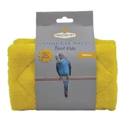 Prestige Pet Products Snuggle Pals Bird Hide Sturdy Plush Cosy Tent Hideaway Yellow Small -Bird Food Sales Store 97 PSP04816 4