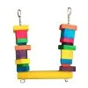 Cheeky Bird Block Swing Coloured Wooden Bird Toy -Bird Food Sales Store ACBBS