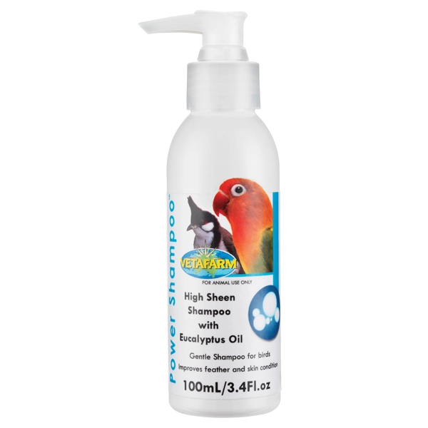 Vetafarm Power Shampoo W/ Eucalyptus Oil For Bird Grooming 100ml 3 Vetafarm Power Shampoo W/ Eucalyptus Oil For Bird Grooming 100ml