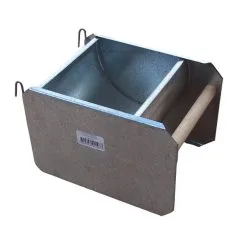 IPetz Hanging Poultry Trough W/ Perch Bird Food Feeder - 3 Sizes
