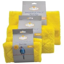 Prestige Pet Products Snuggle Pals Bird Hide Sturdy Plush Cosy Tent Hideaway Yellow Small -Bird Food Sales Store PS 2884 1