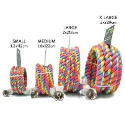 Scream Bird Bungee Rope Sturdy Cotton Bird Toy Multicolour Small -Bird Food Sales Store PS 2887