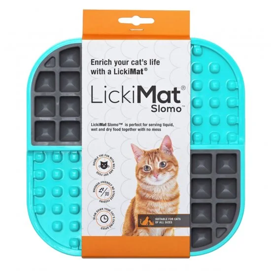 LickiMat Cat Slomo Turquoise 3 LickiMat Cat Slomo Turquoise